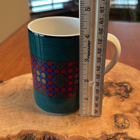 Vintage Dansk Quiltings Emerald Braid Mug - Picture 5 of 6